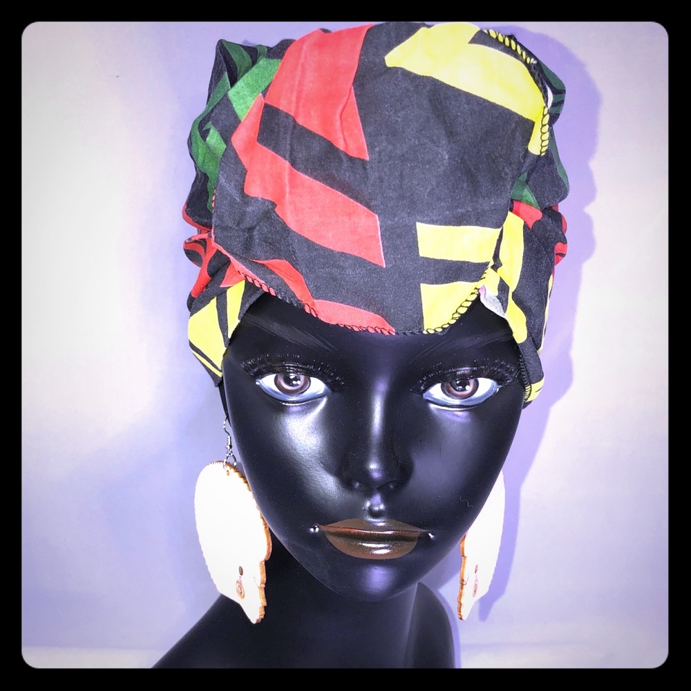 Handmade Laser Cut Wood Afro Earrings